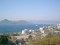 往西山途中回望洞爺湖